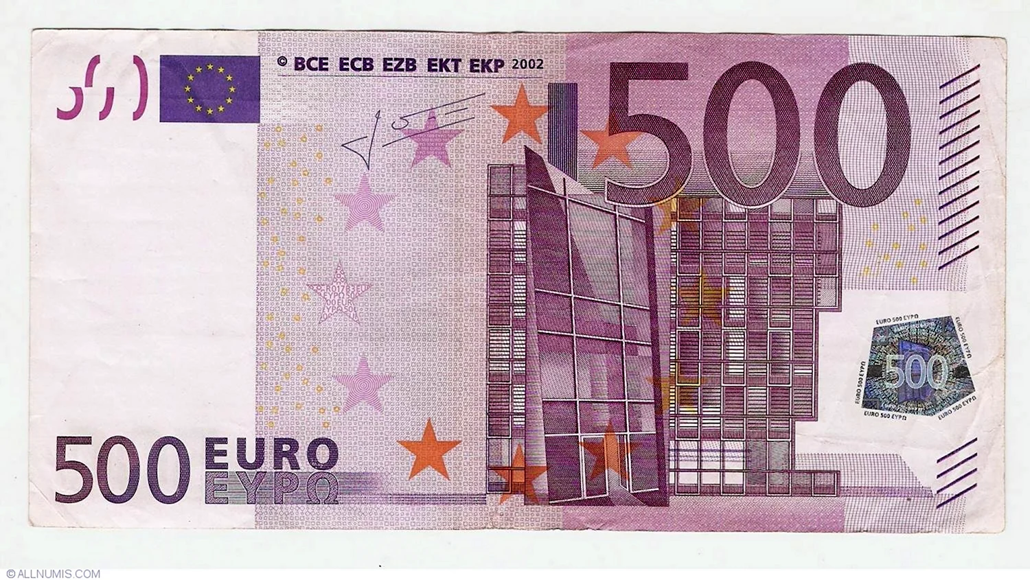 50 Евро купюра 2002