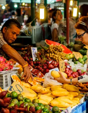 Бангкок рынки фруктовые