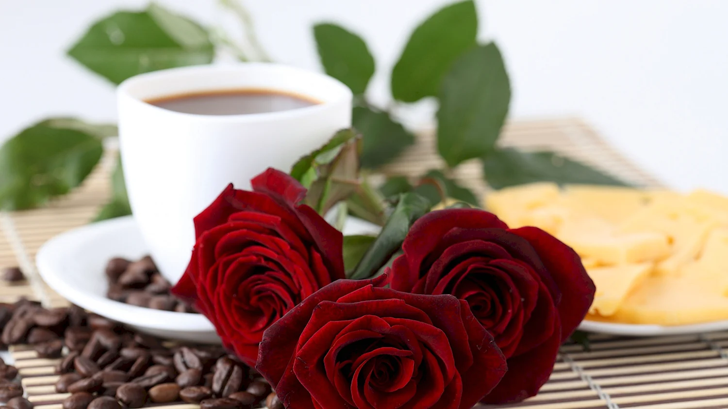 Доброе утро розы и кофе пожелания