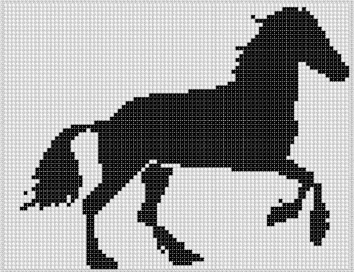 Embroidery scheme Horses