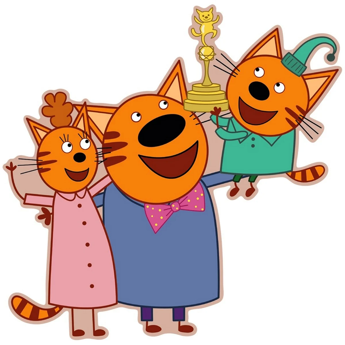 Герои мультика три кота