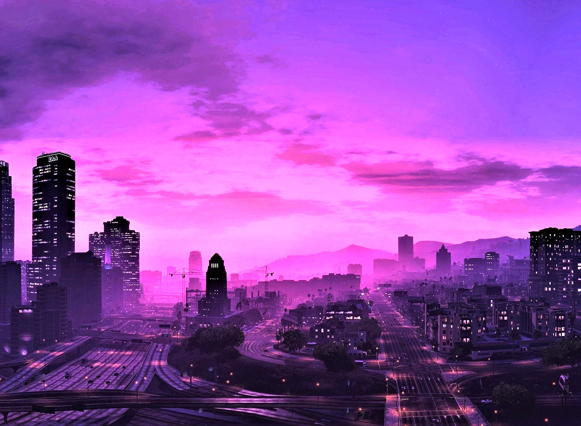 GTA 5 ночной город