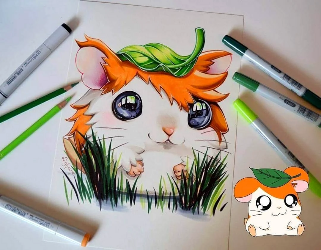 Идеи для рисования маркерами животных