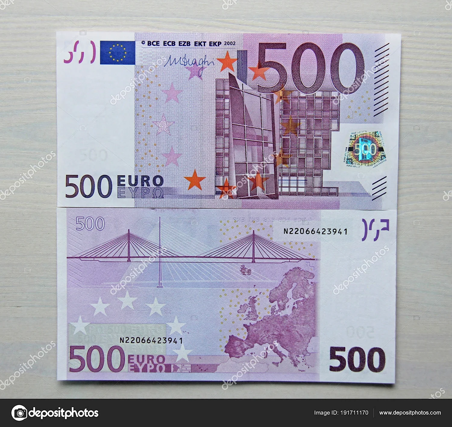 Как выглядит купюра 500 евро