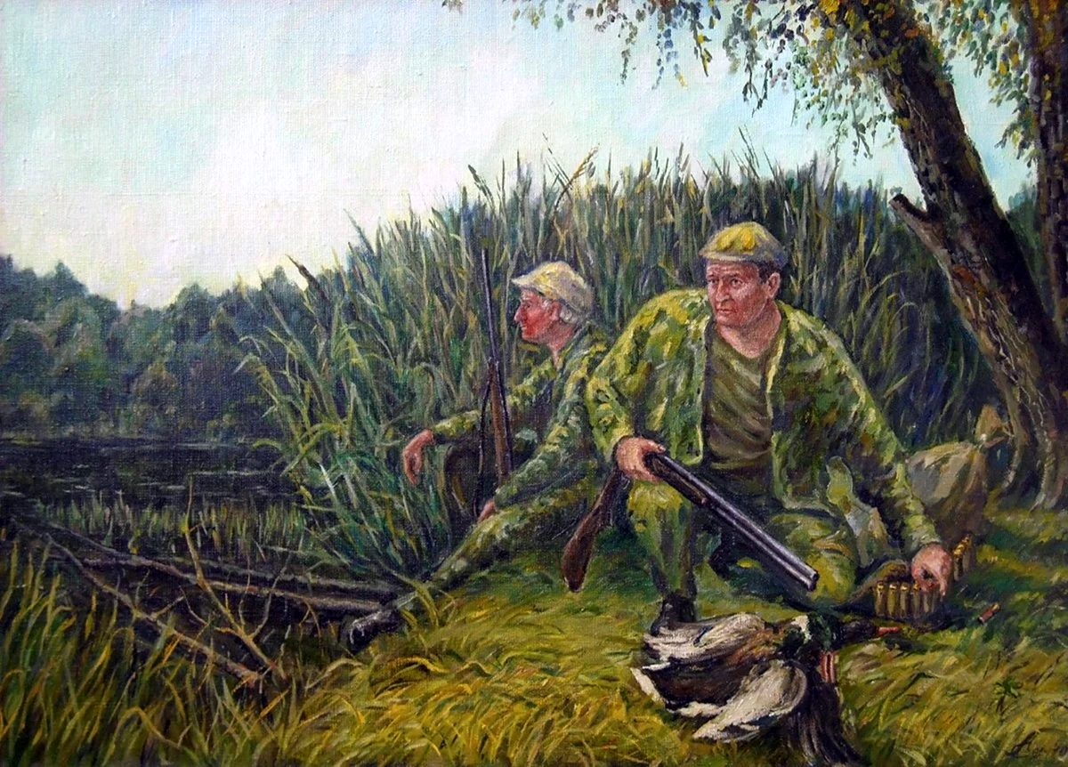 Худ. Владимир Чумаков-Орлеанский «охота на охоту»
