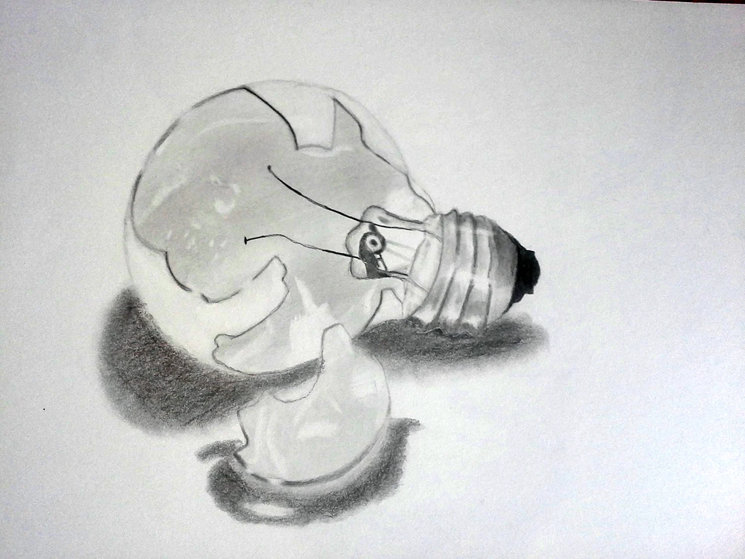 Лампочка простым карандашом