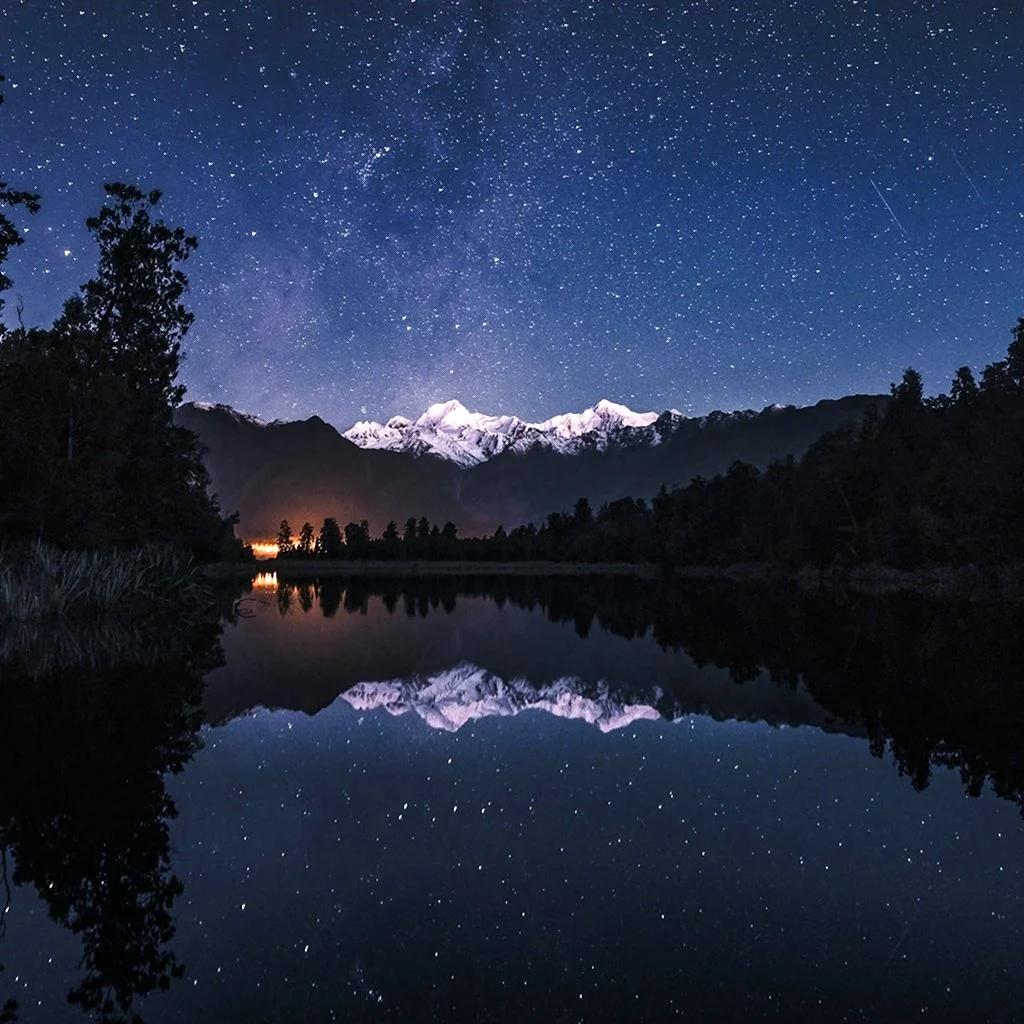 Новозеландия звезды озеро