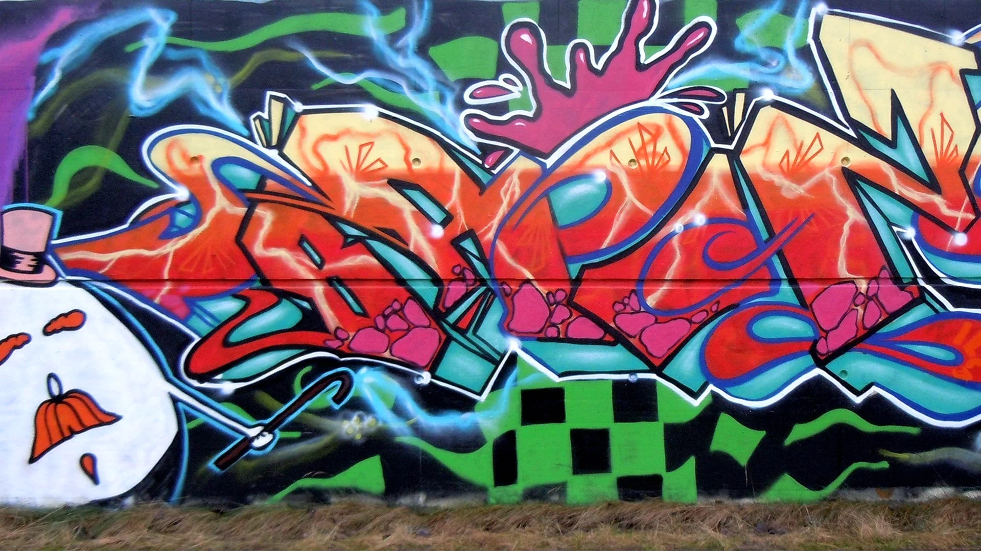 Обои граффити