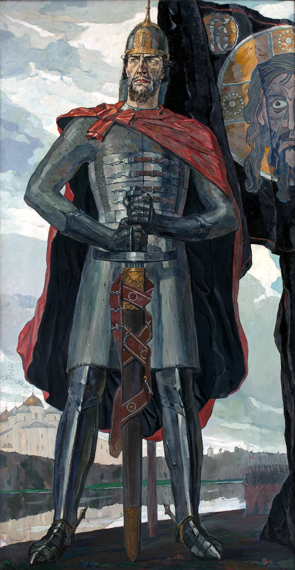 Портрет Александра Невского из триптиха