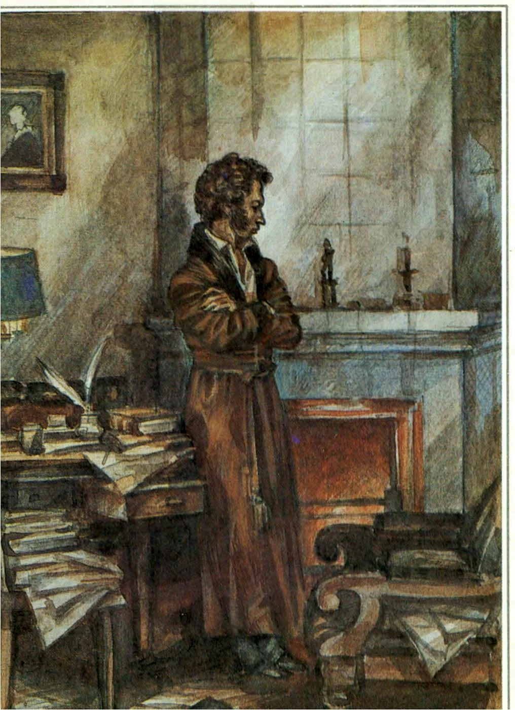 Пушкин в ссылке в Михайловском