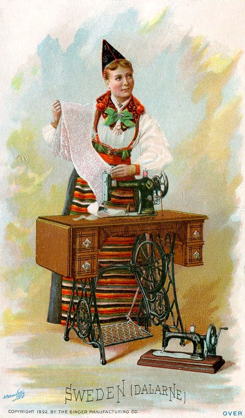 Швейная машинка Зингер Белошвейка 19 века