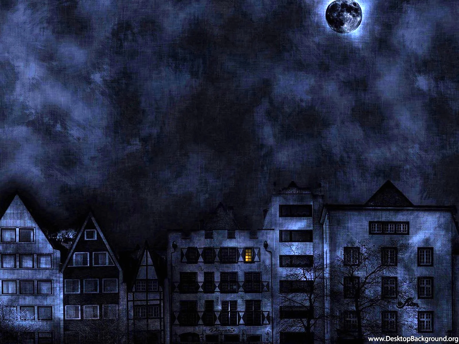 Страшный город ночью