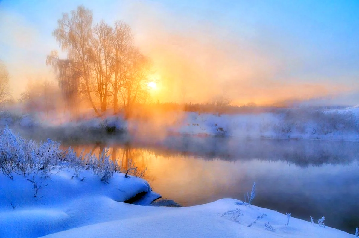 Зимнее утро фотограф Виктор Климкин