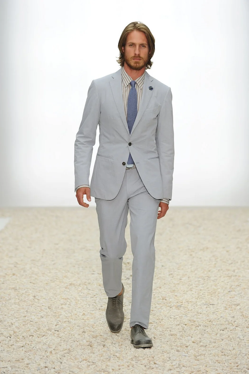 Костюм серый хлопковый Etro